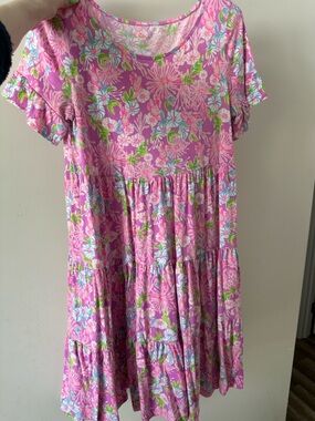 Lilly Pulitzer floral pink dress 🌸
